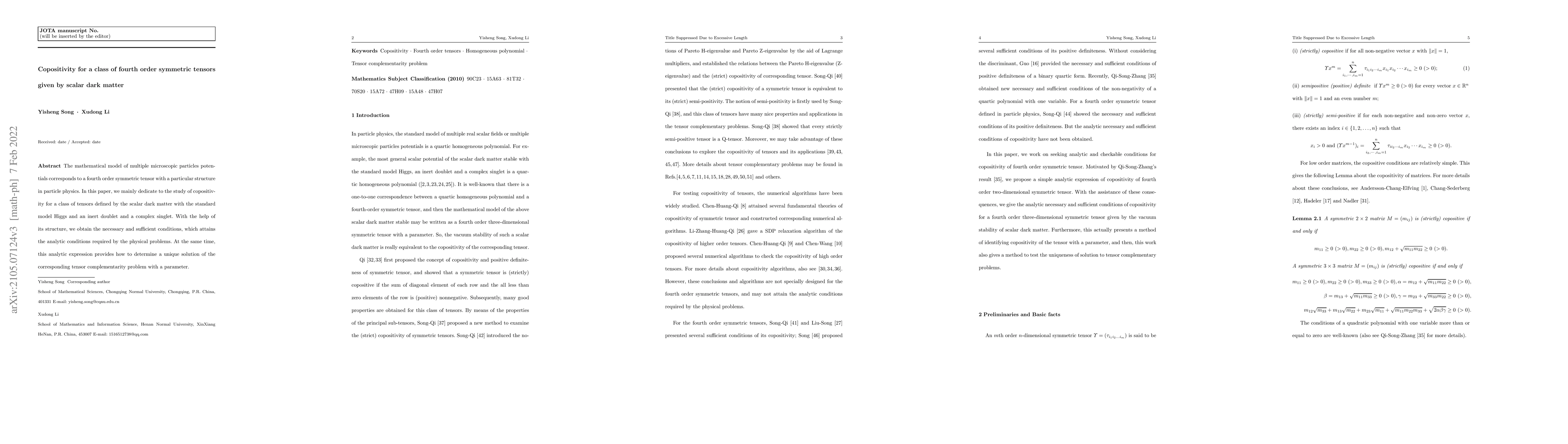 Thumbnail for Copositivity for a class of fourth order symmetric tensors given by
  scalar dark matter