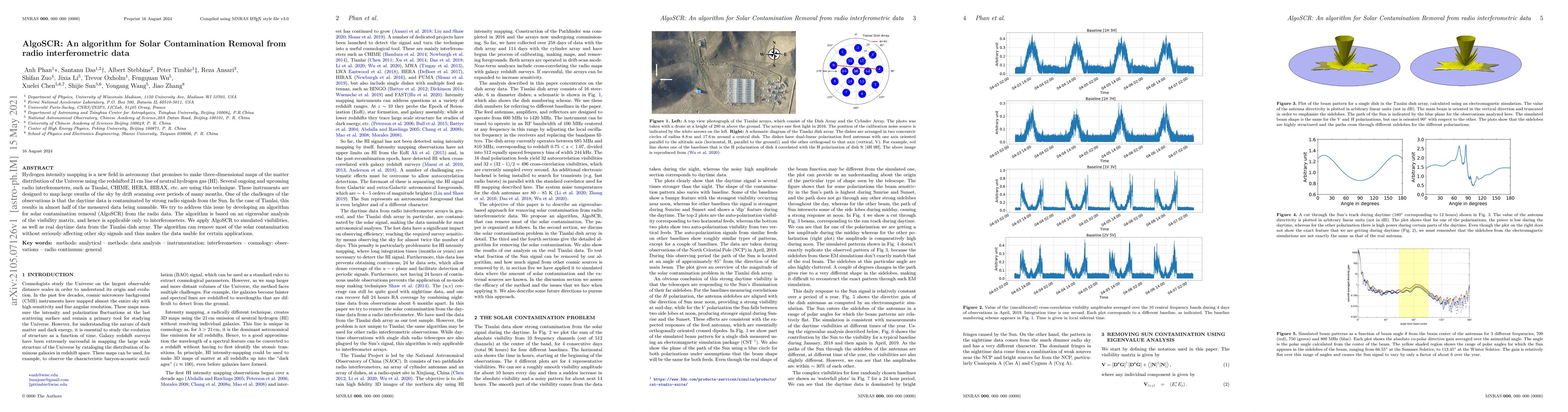 Thumbnail for AlgoSCR: An algorithm for Solar Contamination Removal from radio
  interferometric data