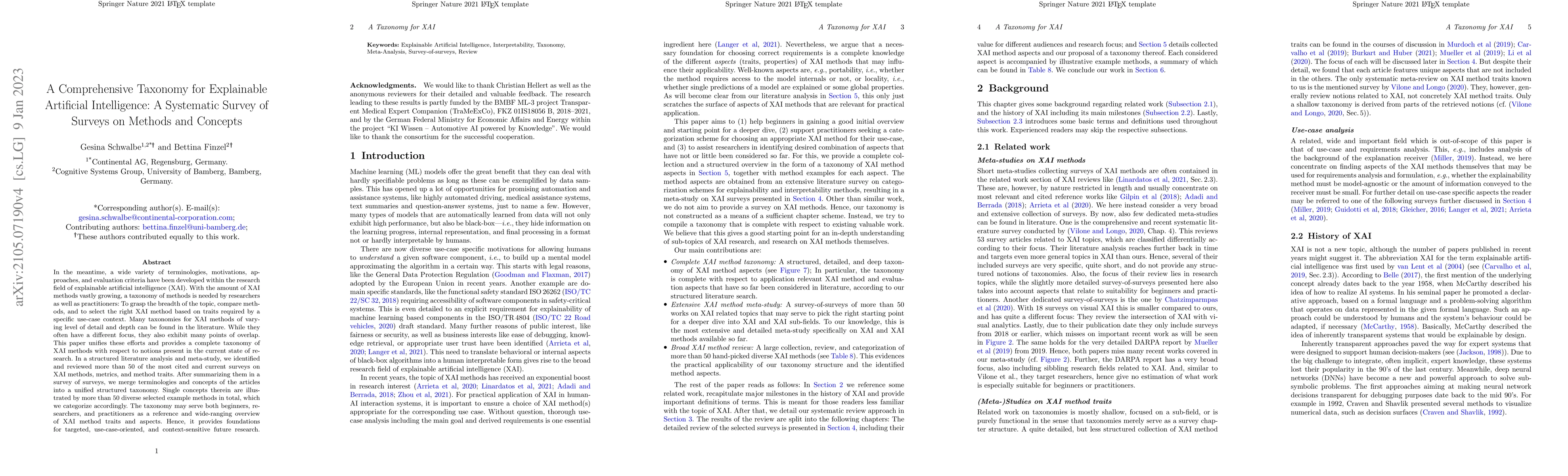 Thumbnail for A Comprehensive Taxonomy for Explainable Artificial Intelligence: A
  Systematic Survey of Surveys on Methods and Concepts