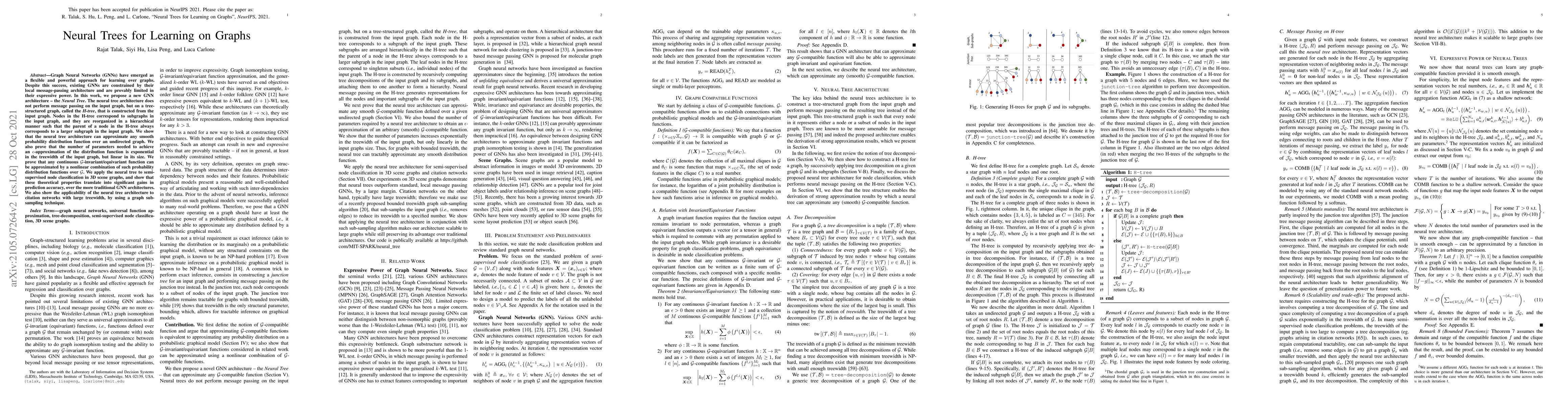 Thumbnail for Neural Trees for Learning on Graphs