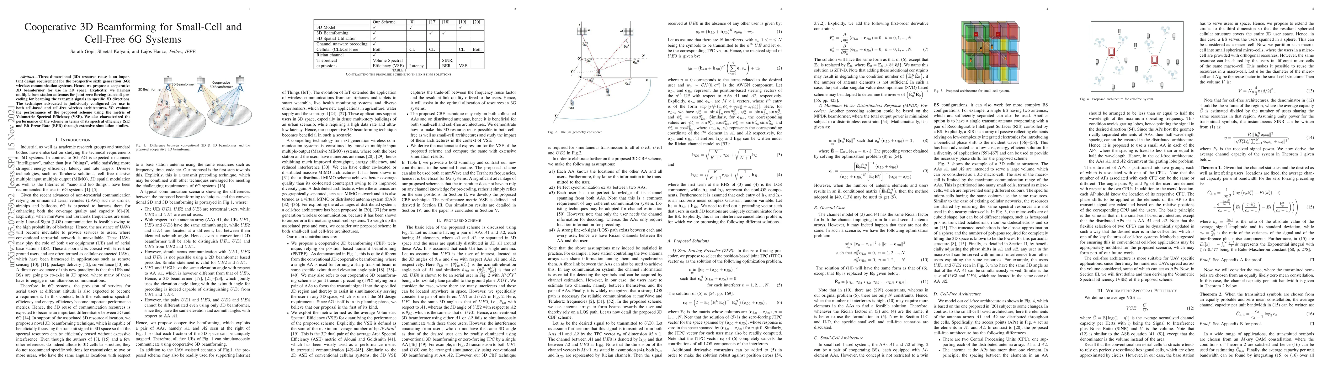Thumbnail for Cooperative 3D Beamforming for Small-Cell and Cell-Free 6G Systems