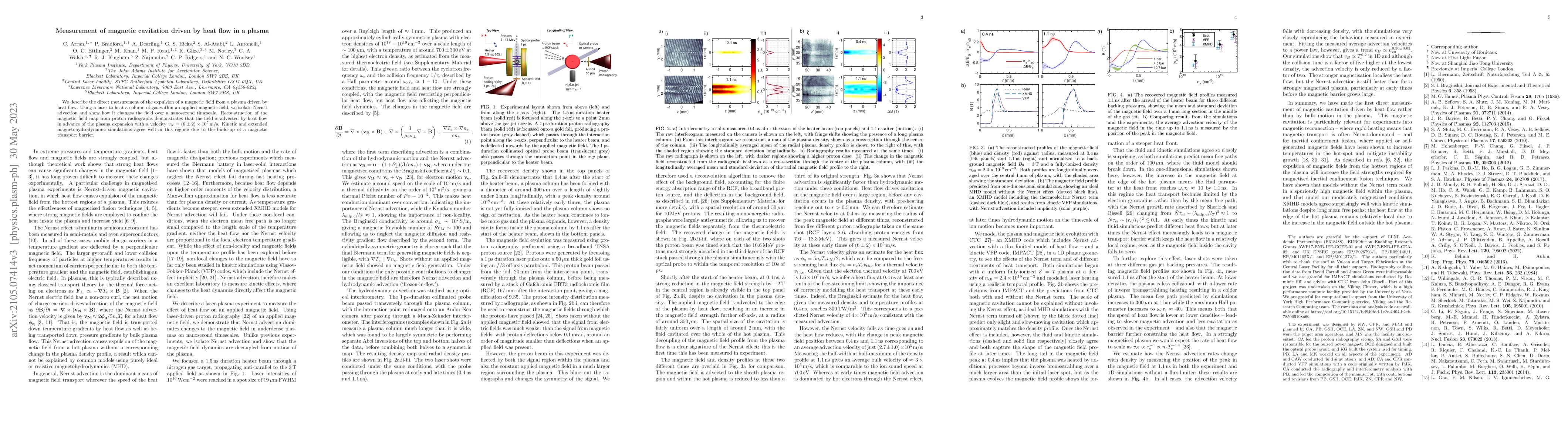 Thumbnail for Measurement of magnetic cavitation driven by heat flow in a plasma
