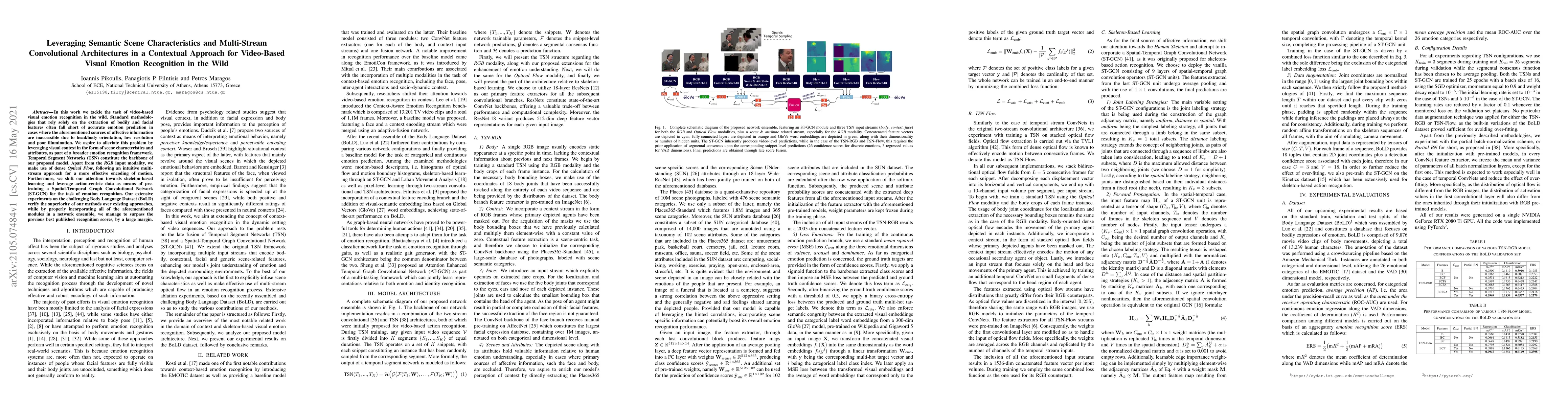 Thumbnail for Leveraging Semantic Scene Characteristics and Multi-Stream Convolutional
  Architectures in a Contextual Approach for Video-Based Visual Emotion
  Recognition in the Wild