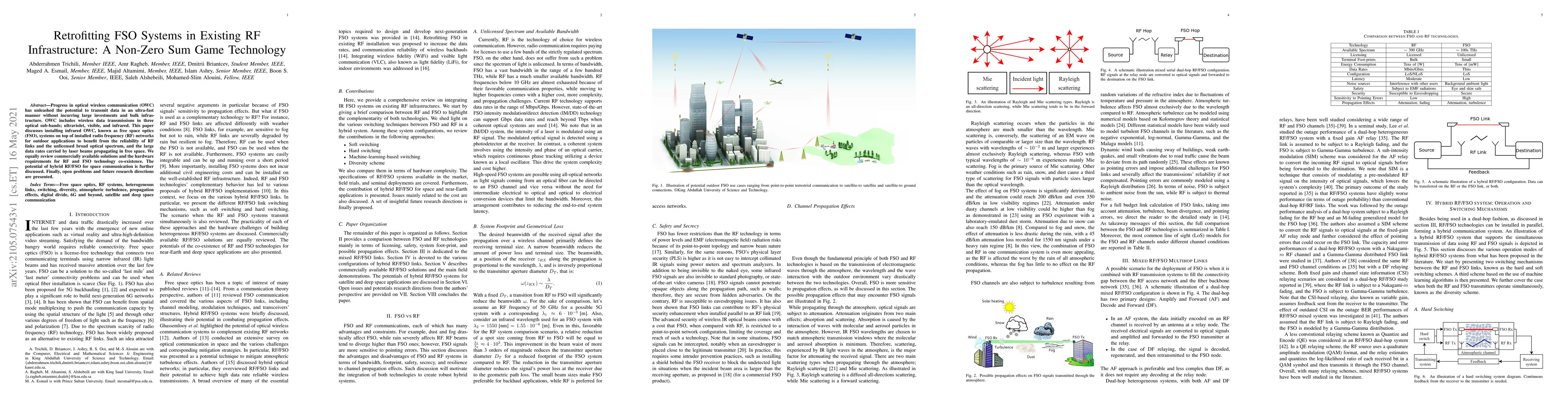 Thumbnail for Retrofitting FSO Systems in Existing RF Infrastructure: A Non-Zero Sum
  Game Technology