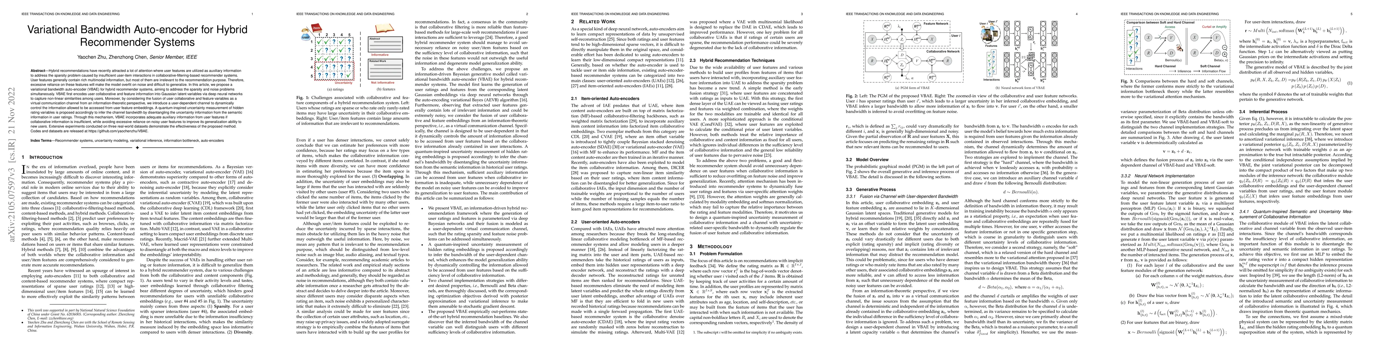 Thumbnail for Variational Bandwidth Auto-encoder for Hybrid Recommender Systems