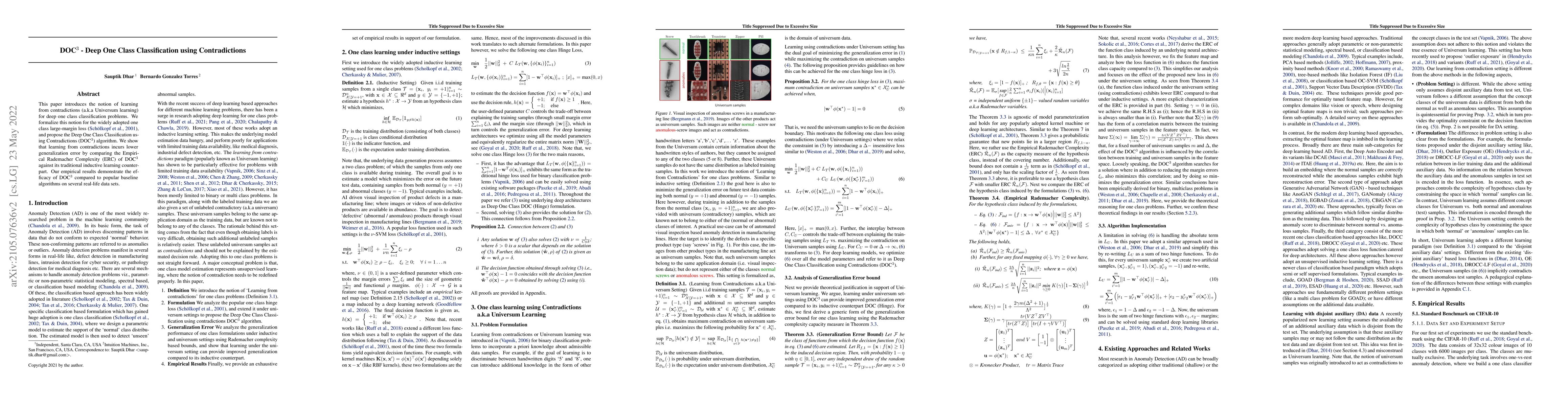 Thumbnail for DOC3-Deep One Class Classification using Contradictions