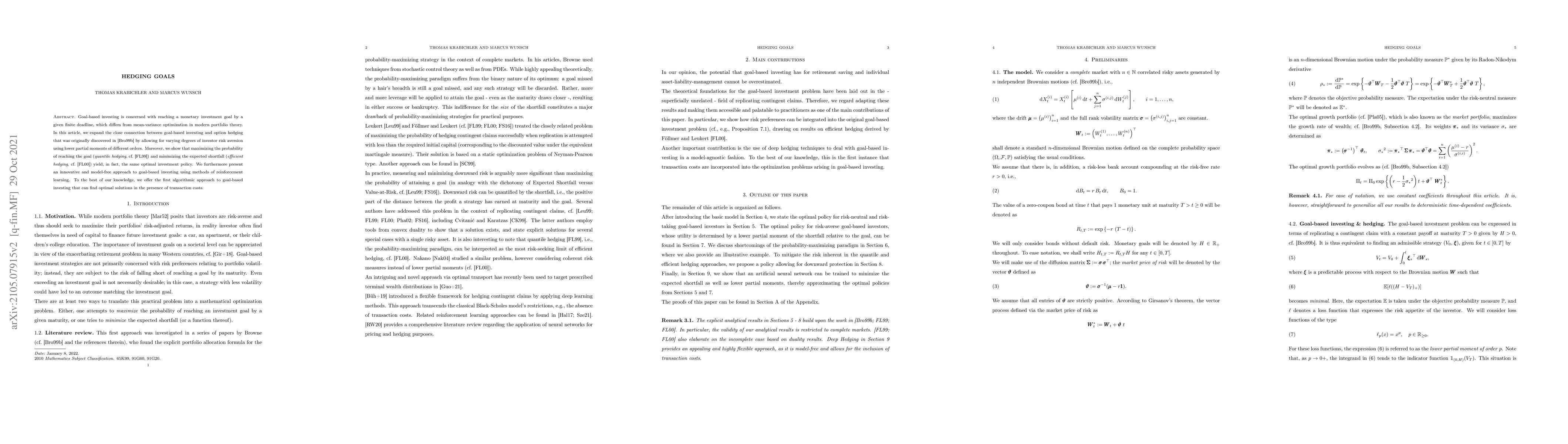 Thumbnail for Hedging Goals