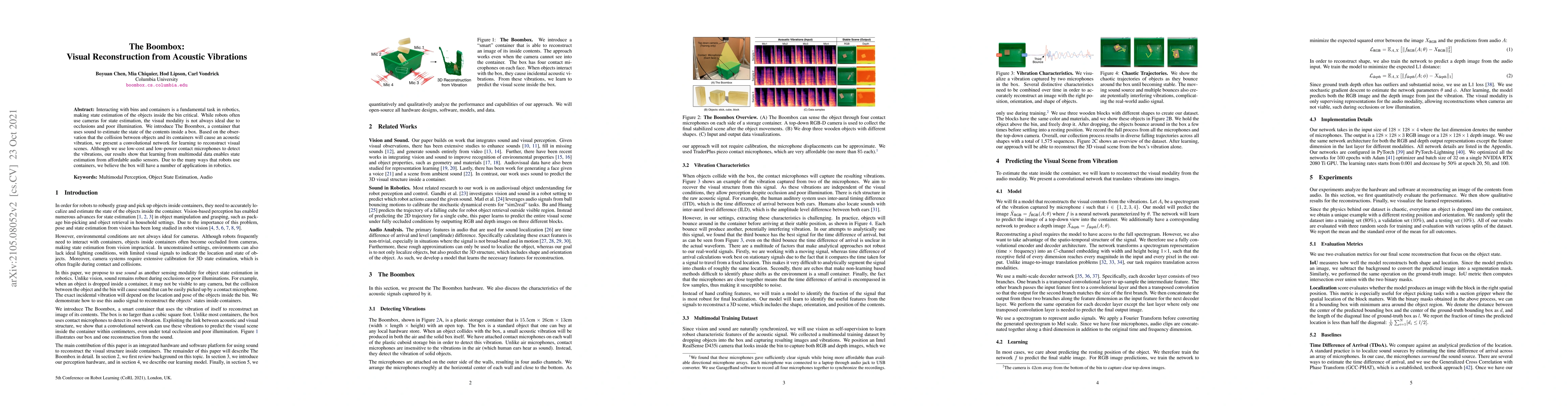 Thumbnail for The Boombox: Visual Reconstruction from Acoustic Vibrations