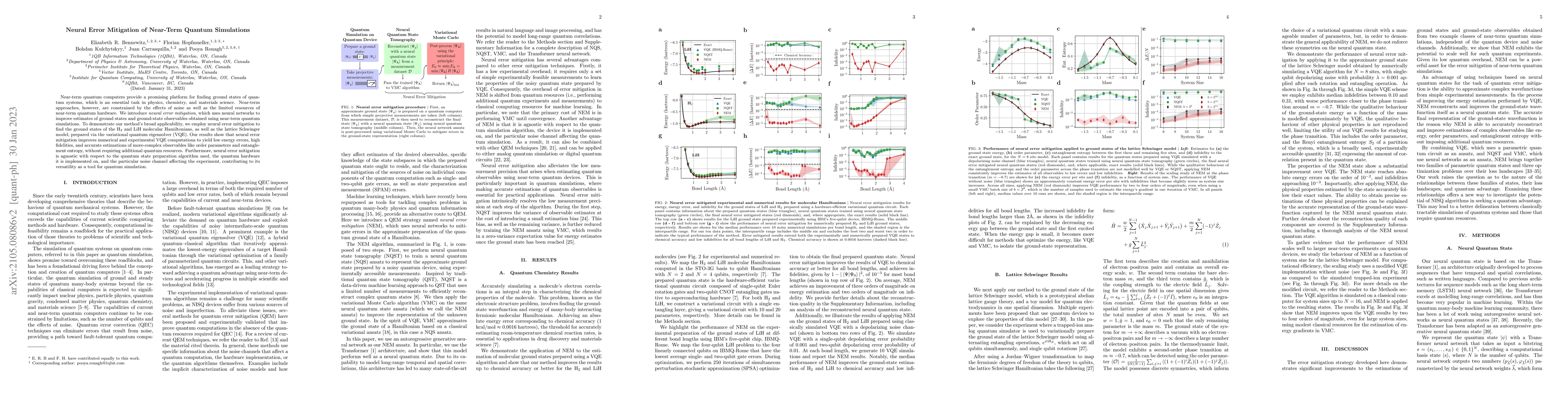 Thumbnail for Neural Error Mitigation of Near-Term Quantum Simulations