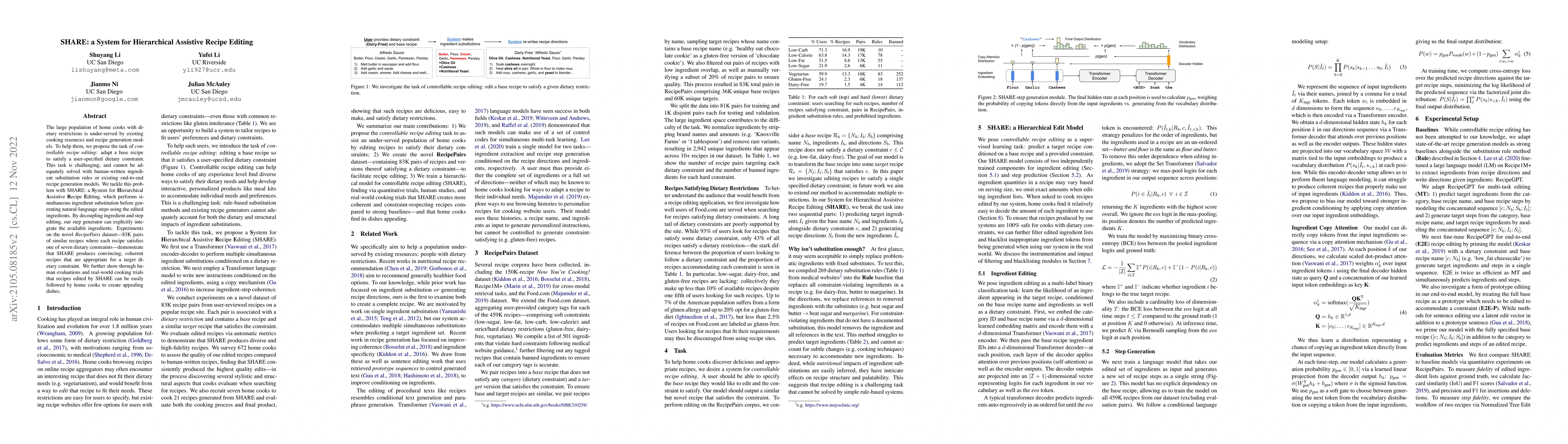 Thumbnail for SHARE: a System for Hierarchical Assistive Recipe Editing