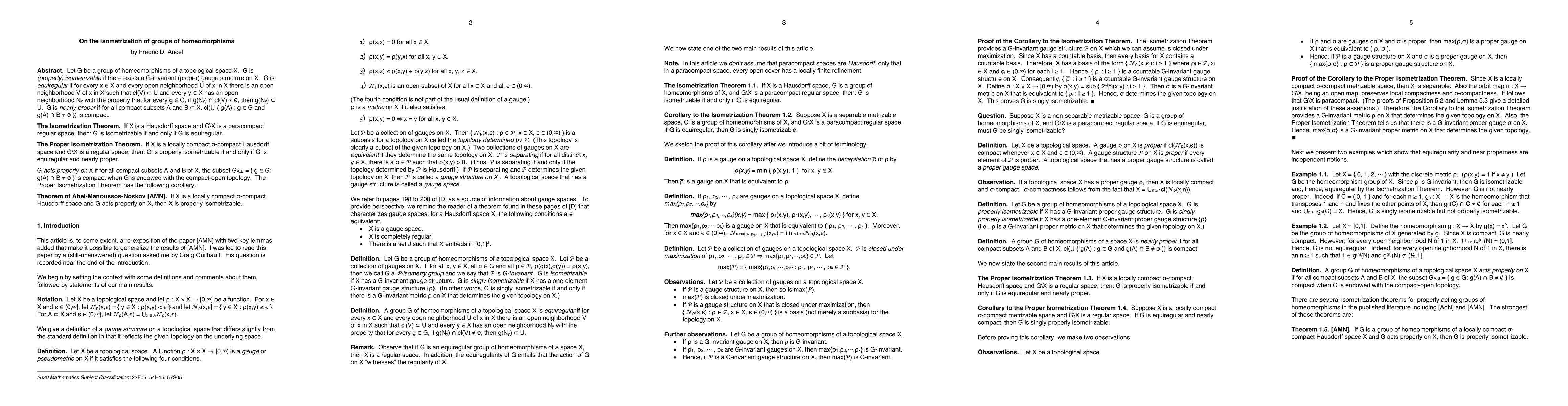 Thumbnail for On the isometrization of groups of homeomorphisms
