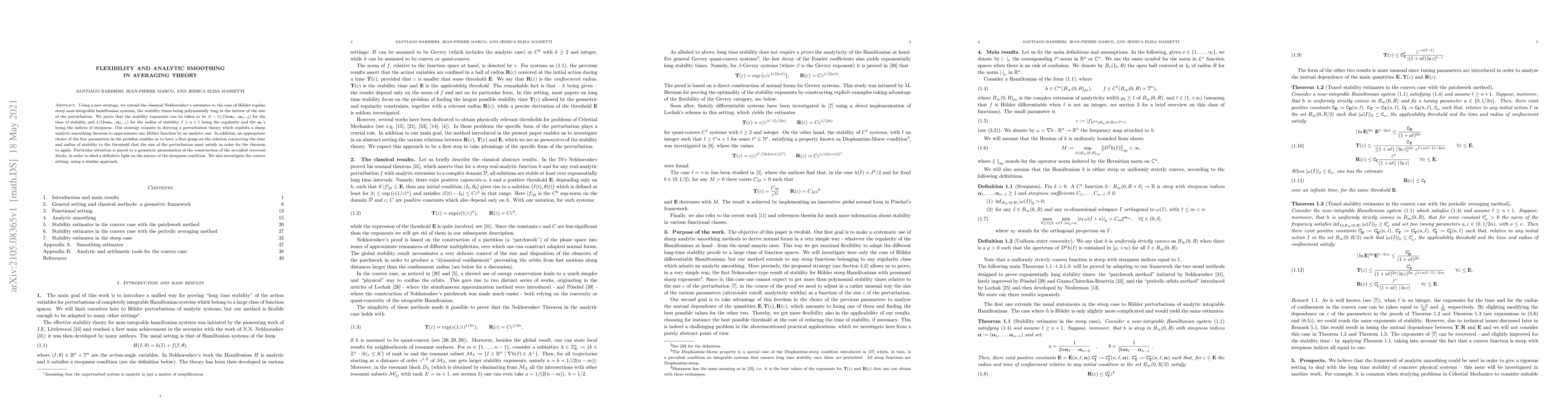 Thumbnail for Flexibility and analytic smoothing in averaging theory