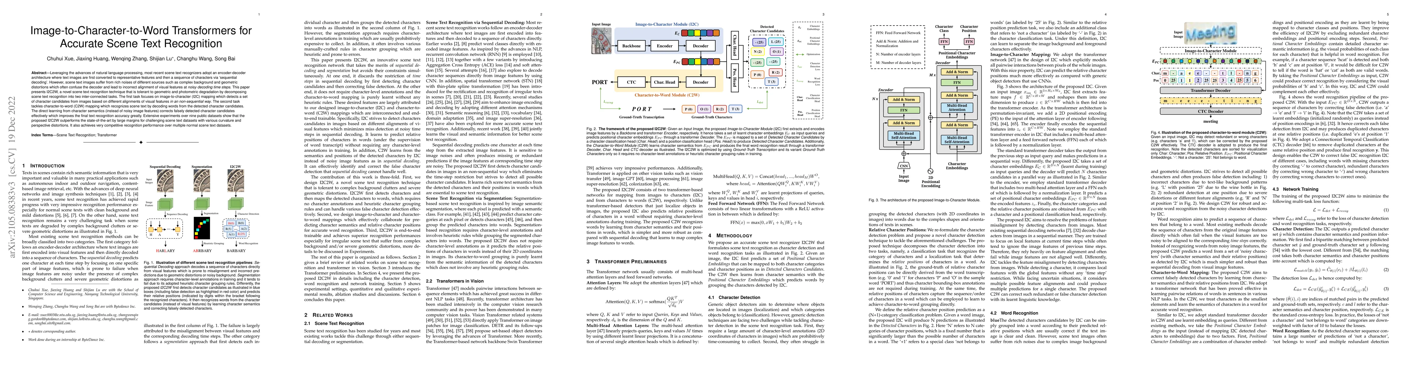 Thumbnail for I2C2W: Image-to-Character-to-Word Transformers for Accurate Scene Text
  Recognition