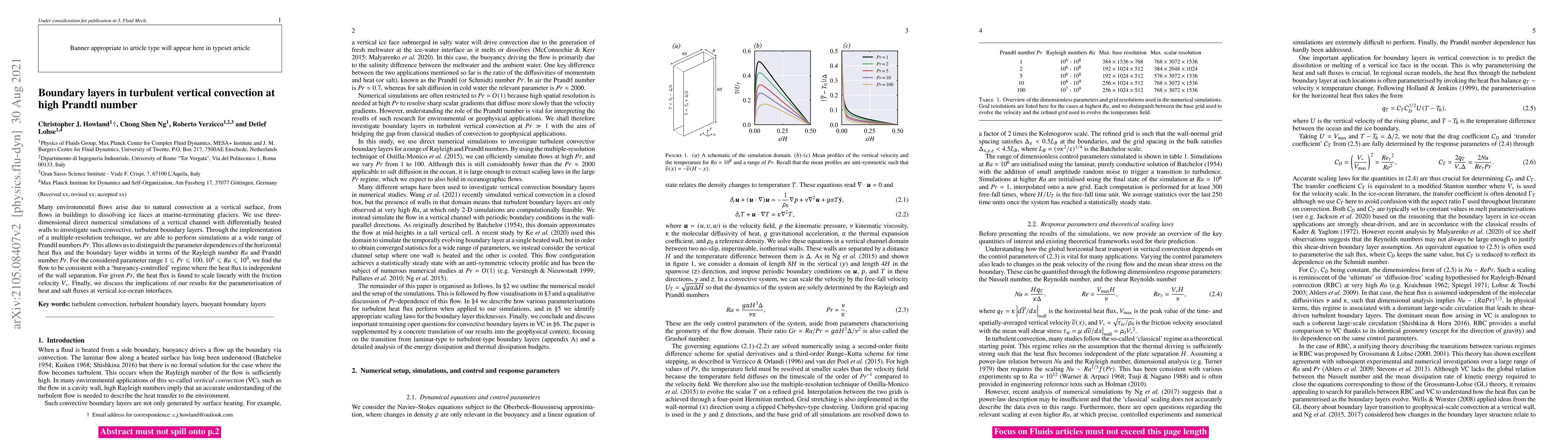 Thumbnail for Boundary layers in turbulent vertical convection at high Prandtl number