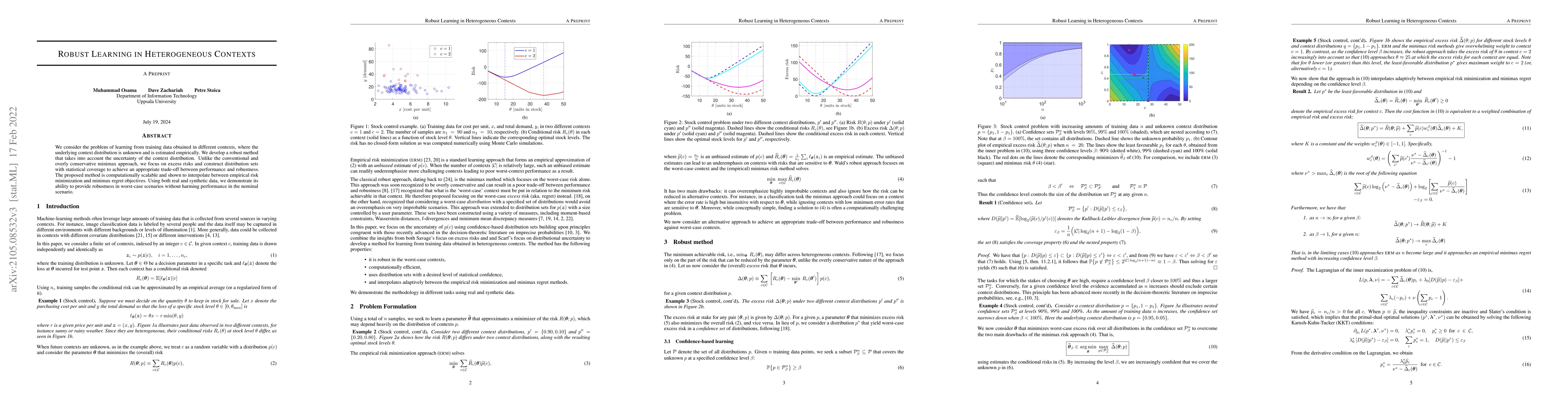Thumbnail for Robust Learning in Heterogeneous Contexts
