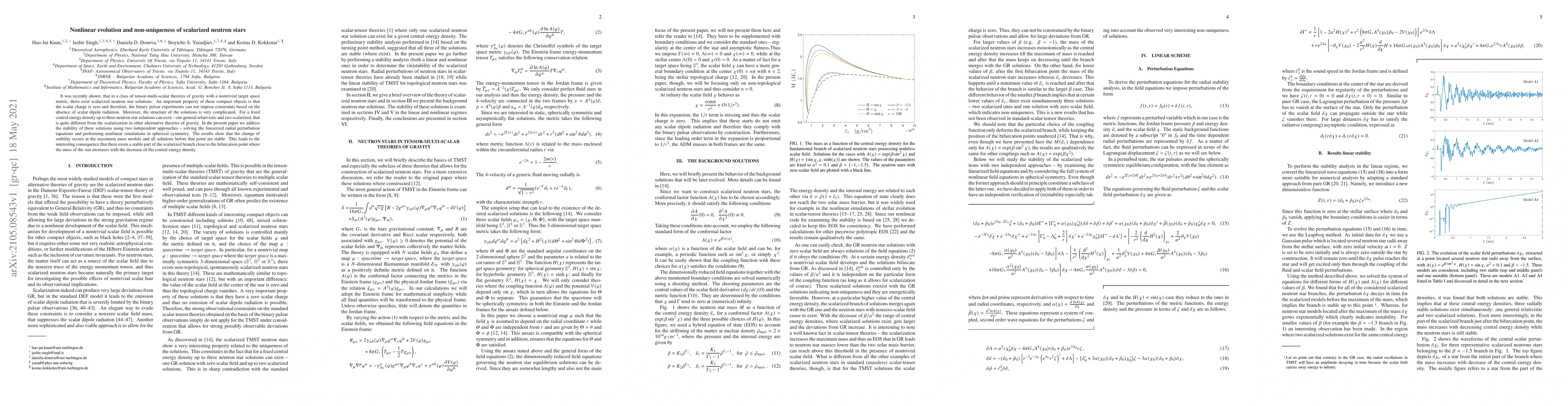 Thumbnail for Nonlinear evolution and non-uniqueness of scalarized neutron stars