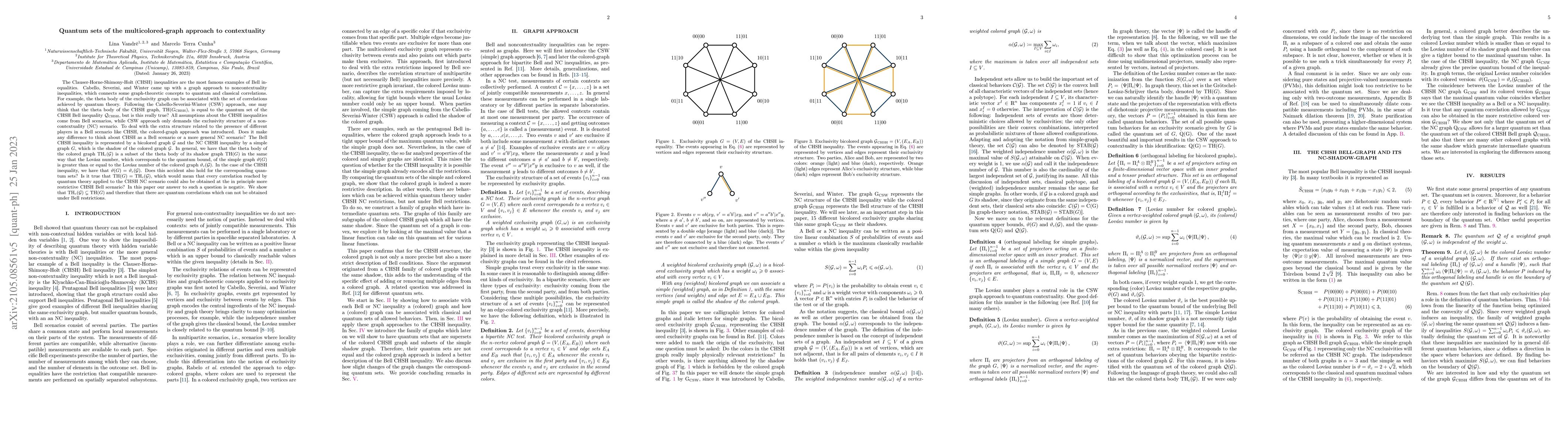 Thumbnail for Quantum sets of the multicolored-graph approach to contextuality