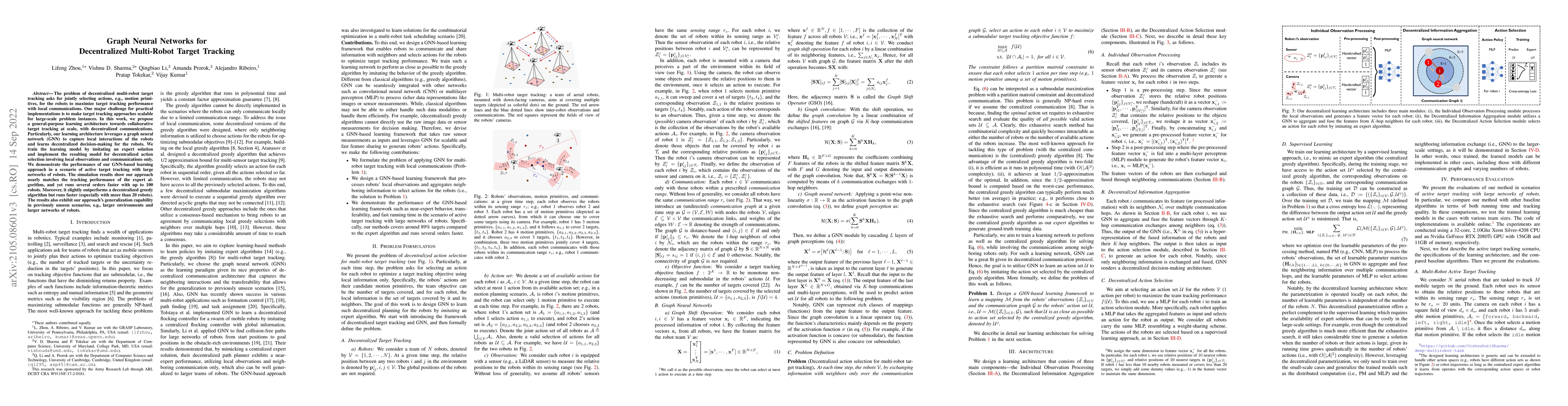 Thumbnail for Graph Neural Networks for Decentralized Multi-Robot Submodular Action
  Selection