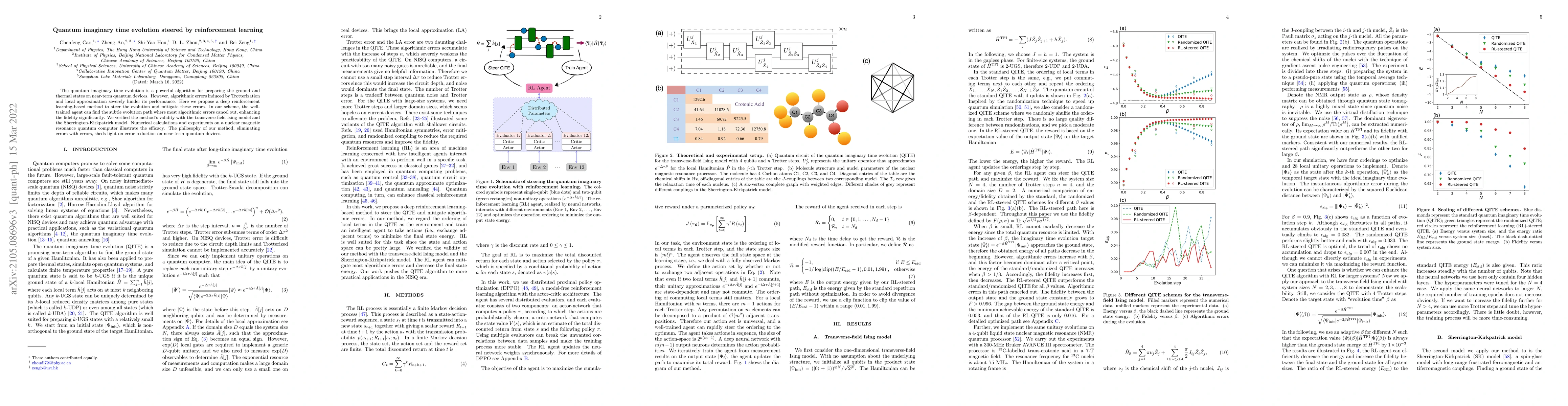 Thumbnail for Quantum imaginary time evolution steered by reinforcement learning