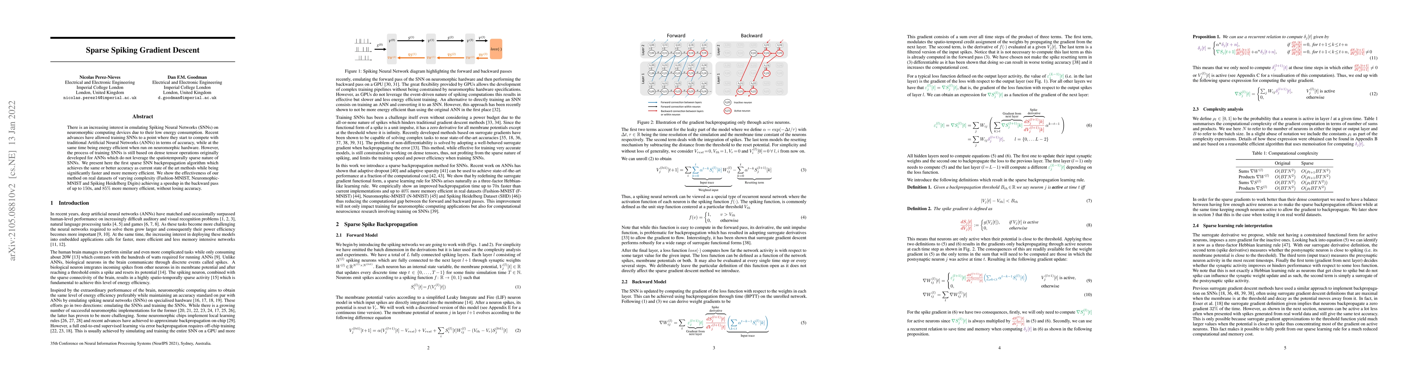 Thumbnail for Sparse Spiking Gradient Descent