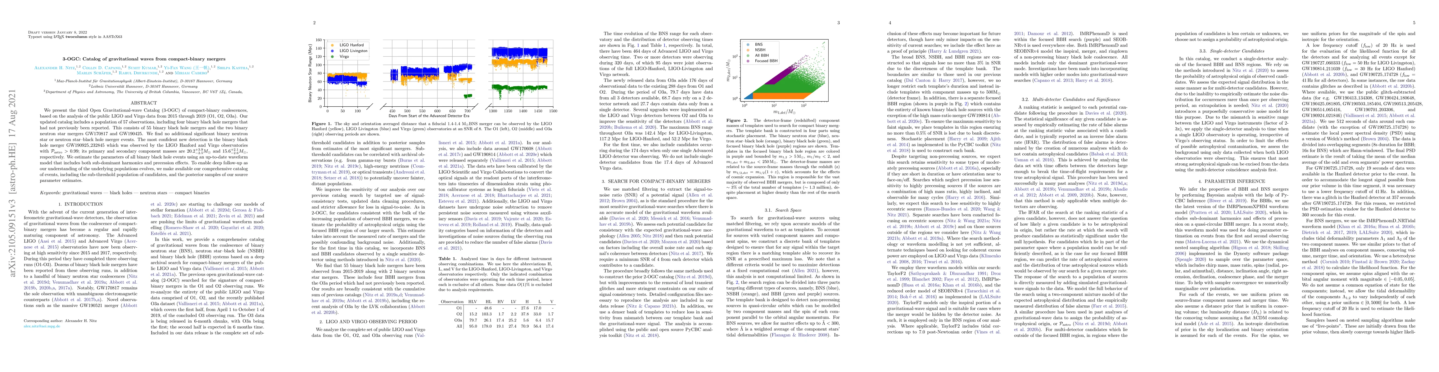 Thumbnail for 3-OGC: Catalog of gravitational waves from compact-binary mergers