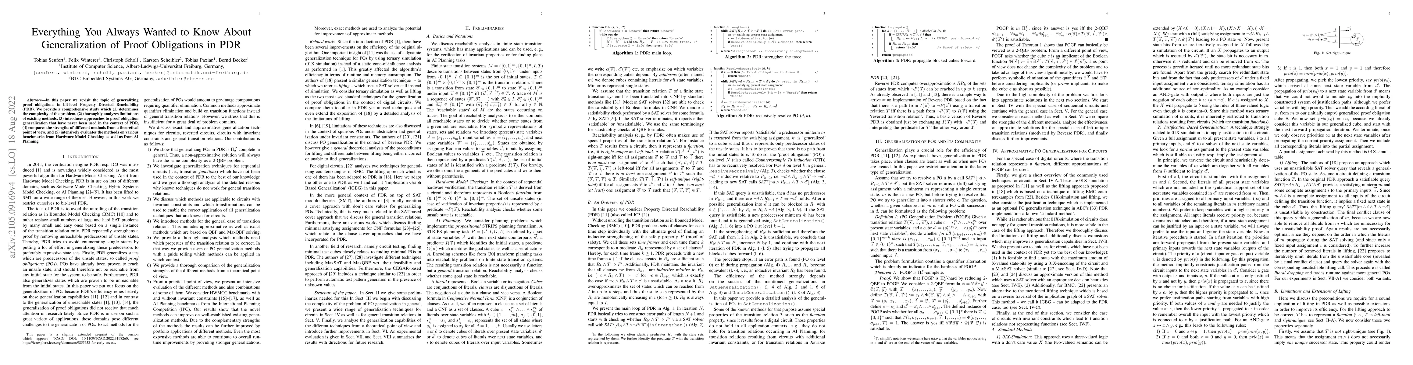Thumbnail for Everything You Always Wanted to Know About Generalization of Proof
  Obligations in PDR