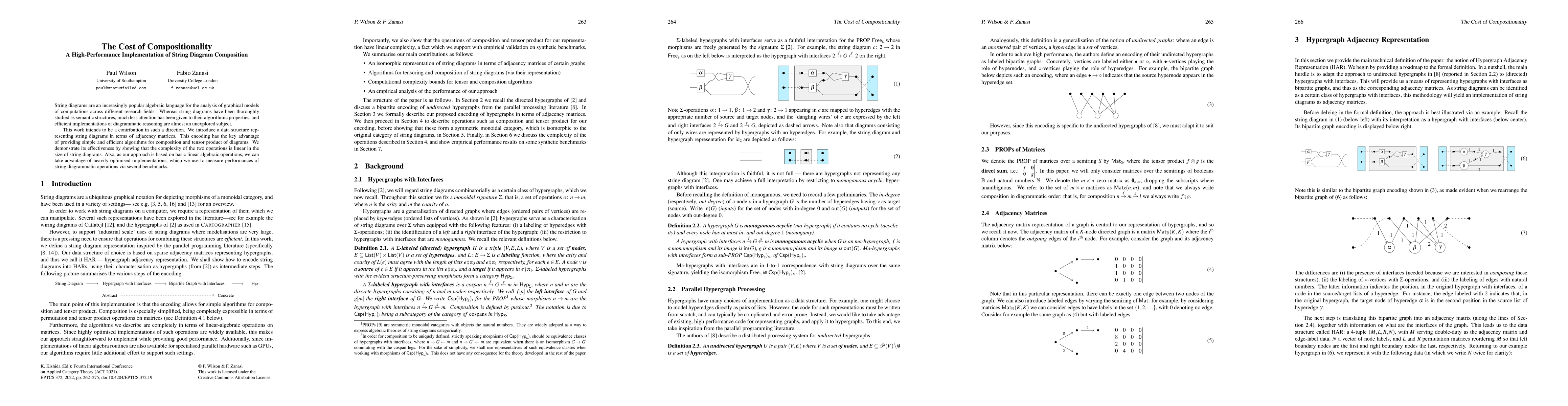 Thumbnail for The Cost of Compositionality: A High-Performance Implementation of
  String Diagram Composition