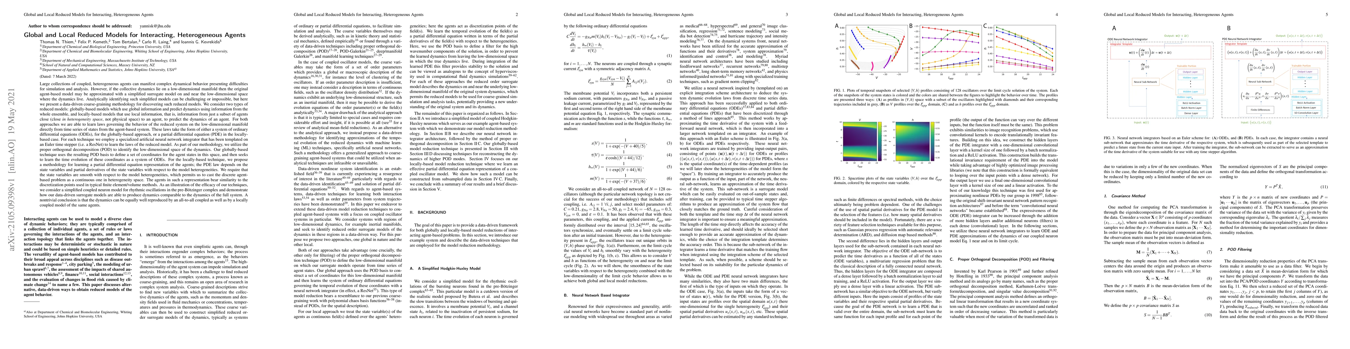 Thumbnail for Global and Local Reduced Models for Interacting, Heterogeneous Agents