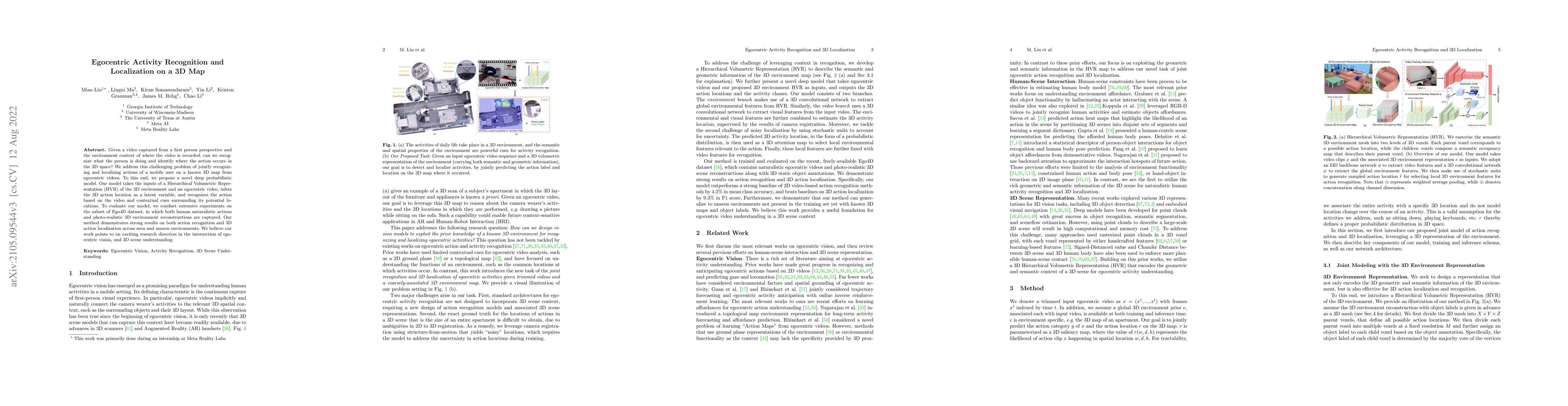Thumbnail for Egocentric Activity Recognition and Localization on a 3D Map