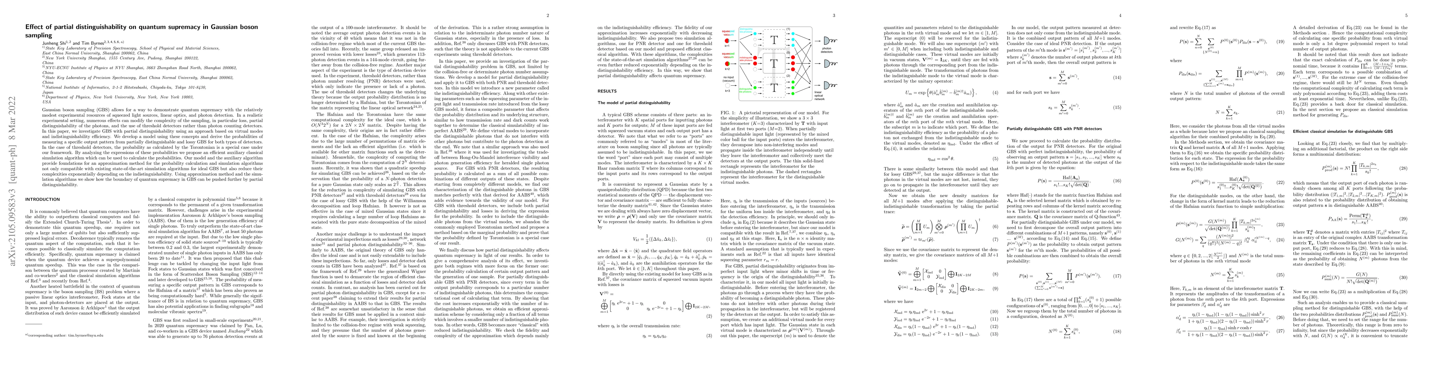 Thumbnail for Gaussian boson sampling with partial distinguishability