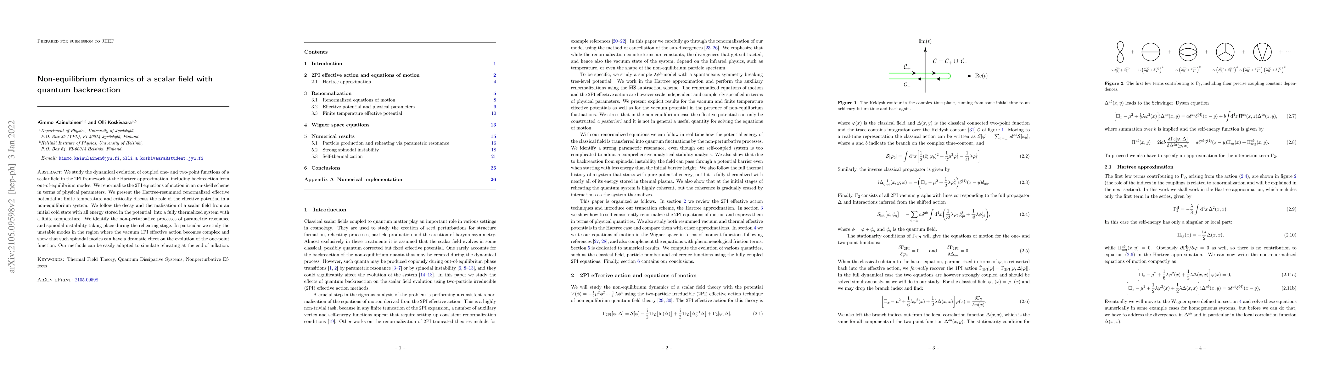 Thumbnail for Non-equilibrium dynamics of a scalar field with quantum backreaction