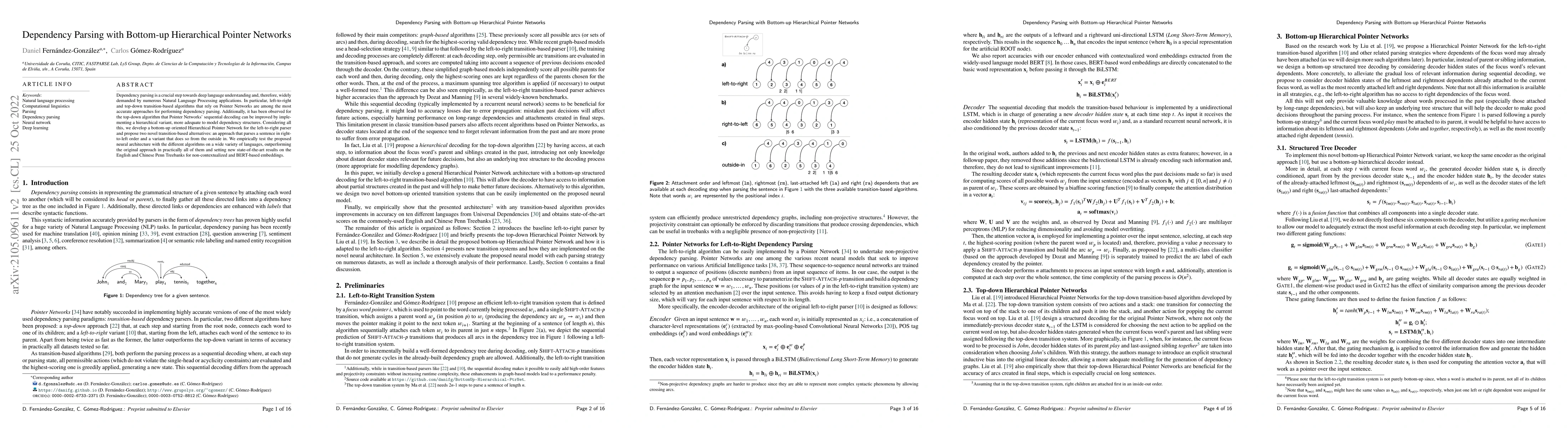 Thumbnail for Dependency Parsing with Bottom-up Hierarchical Pointer Networks