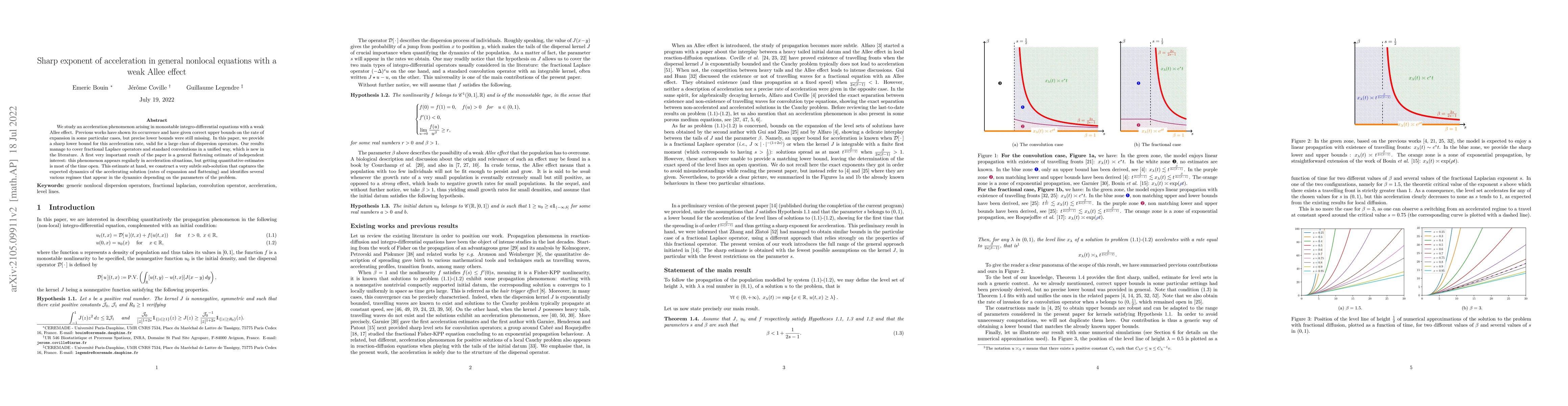 Thumbnail for Sharp exponent of acceleration in general nonlocal equations with a weak
  Allee effect