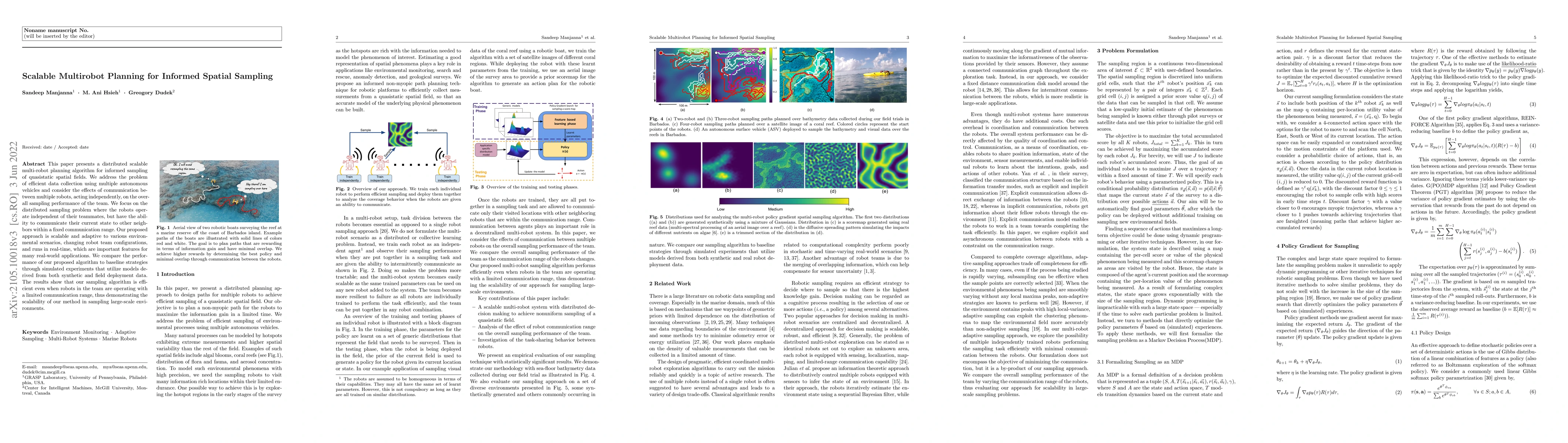 Thumbnail for Scalable Multirobot Planning for Informed Spatial Sampling
