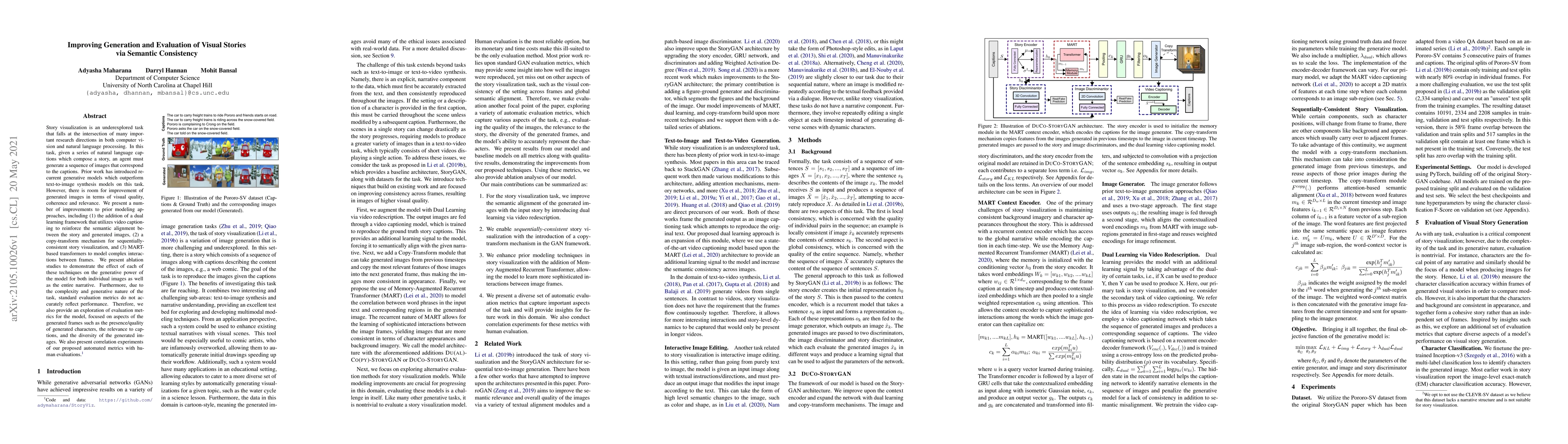 Thumbnail for Improving Generation and Evaluation of Visual Stories via Semantic
  Consistency