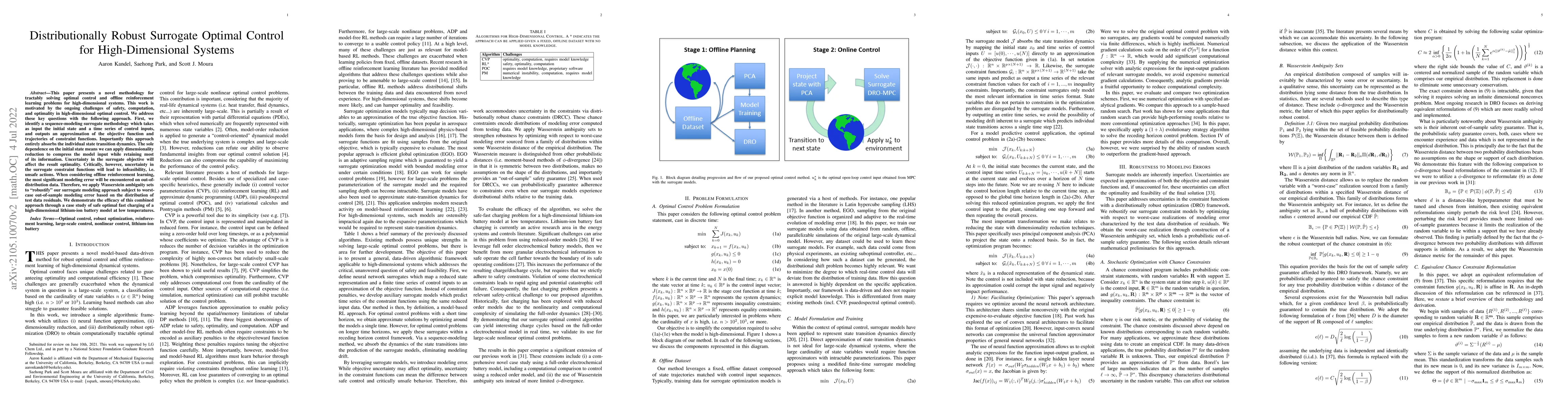 Thumbnail for Distributionally Robust Surrogate Optimal Control for High-Dimensional
  Systems