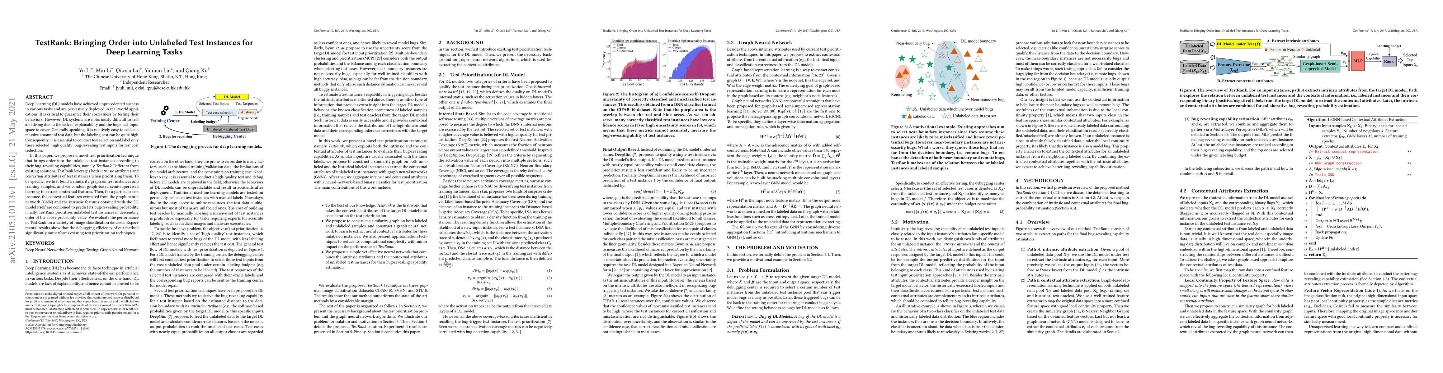 Thumbnail for TestRank: Bringing Order into Unlabeled Test Instances for Deep Learning
  Tasks