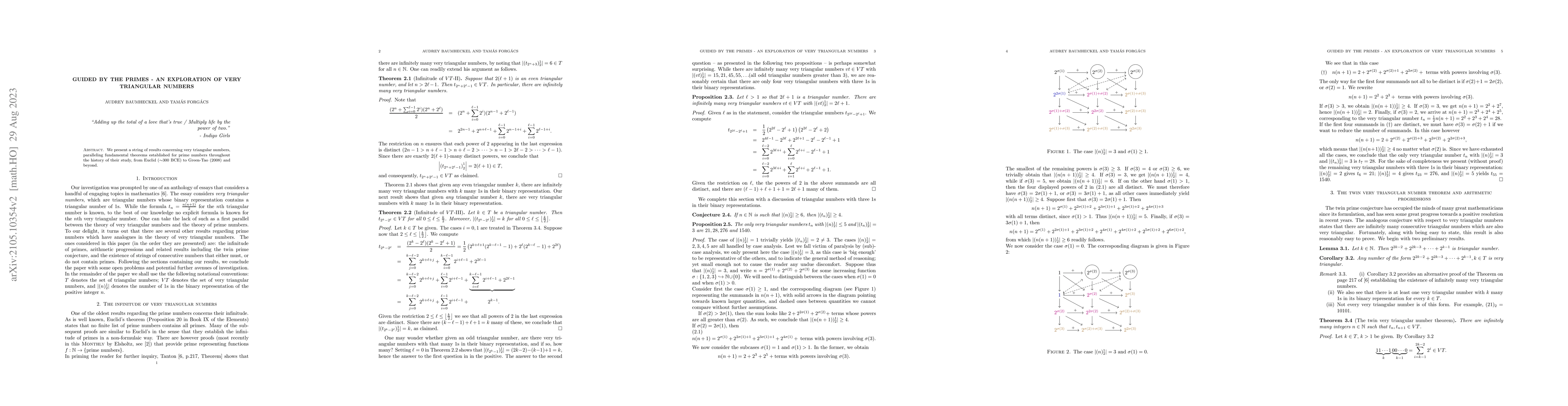 Thumbnail for An exploration of very triangular numbers