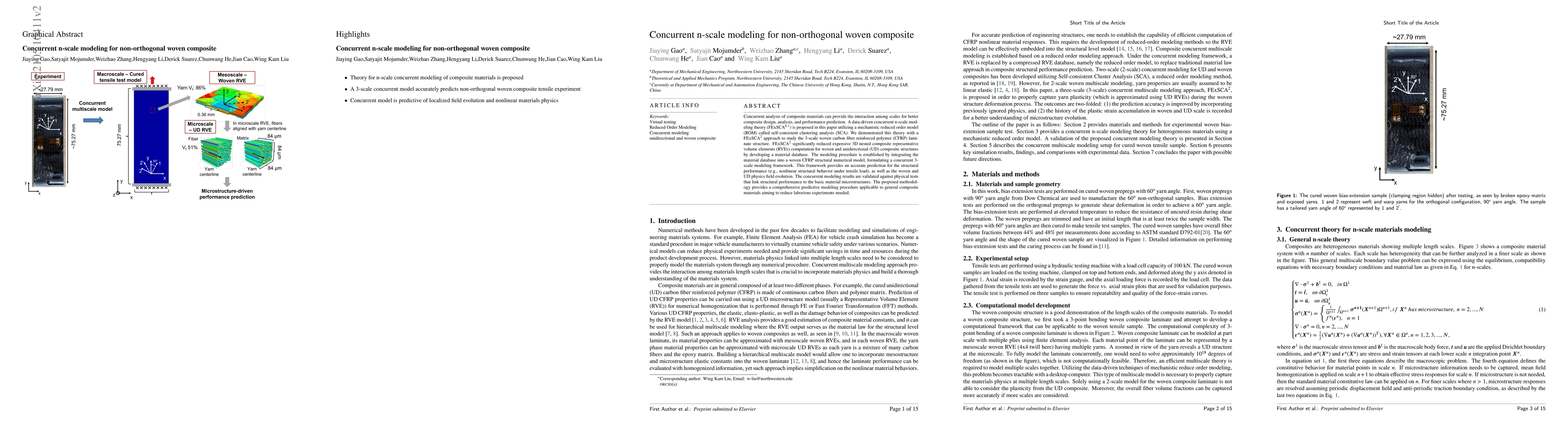 Thumbnail for Concurrent n-scale modeling for non-orthogonal woven composite