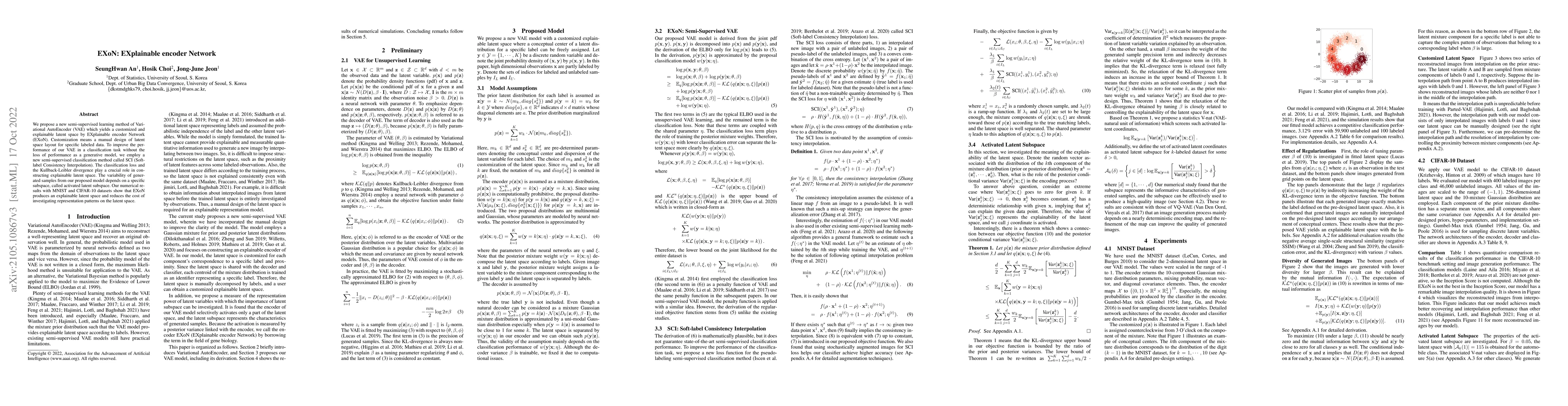 Thumbnail for EXoN: EXplainable encoder Network
