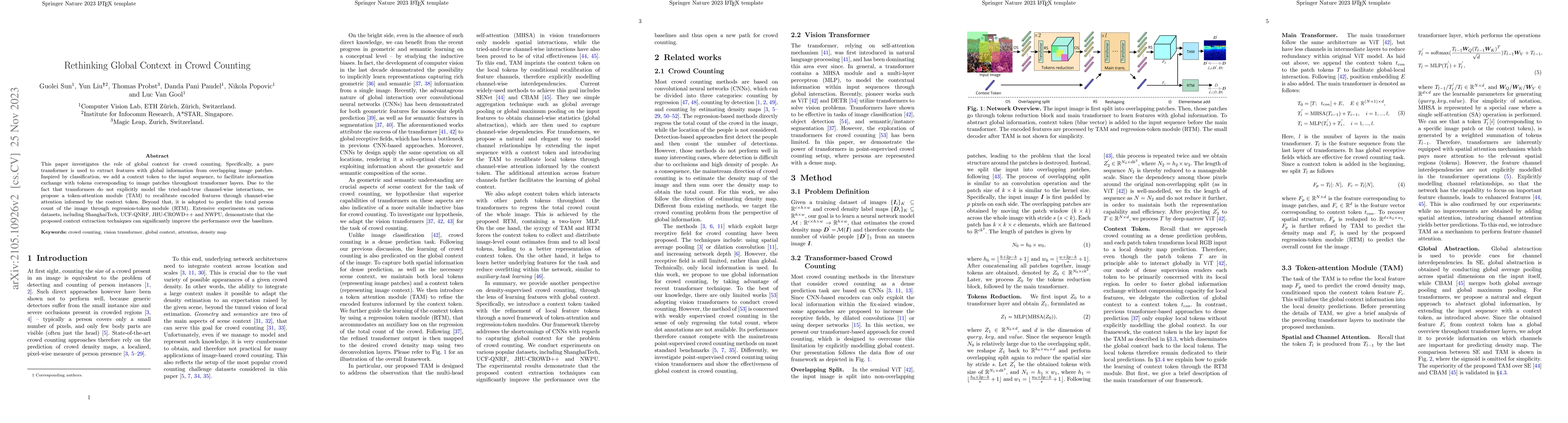 Thumbnail for Rethinking Global Context in Crowd Counting