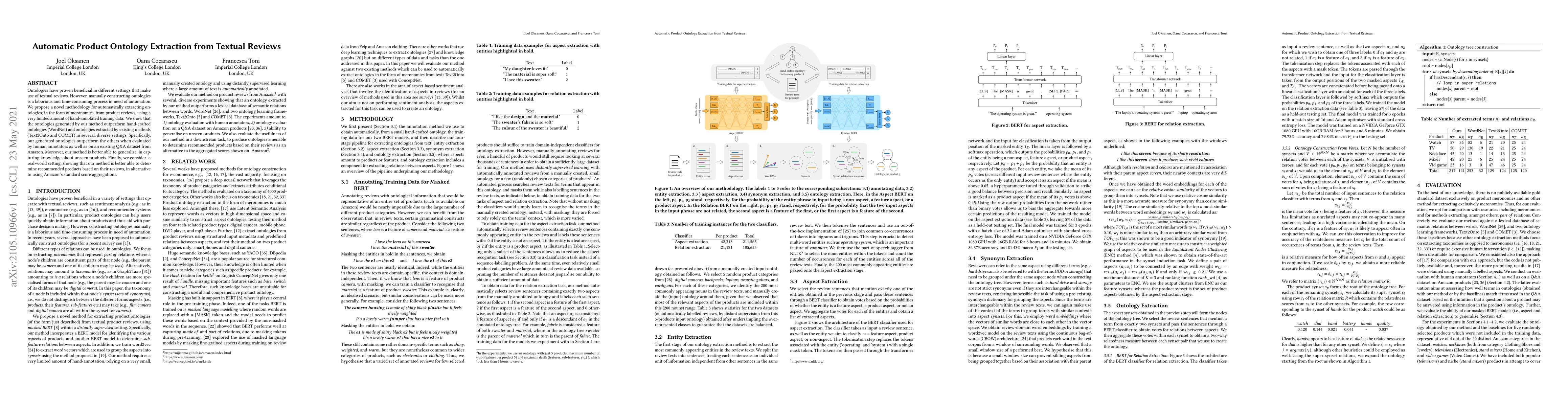 Thumbnail for Automatic Product Ontology Extraction from Textual Reviews