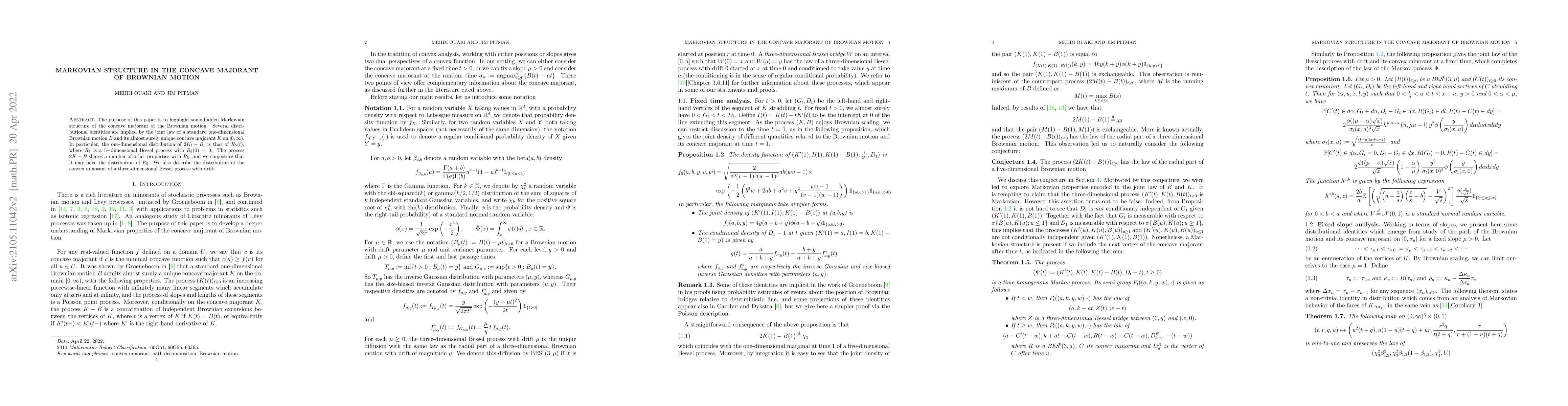 Thumbnail for Markovian structure in the concave majorant of Brownian motion