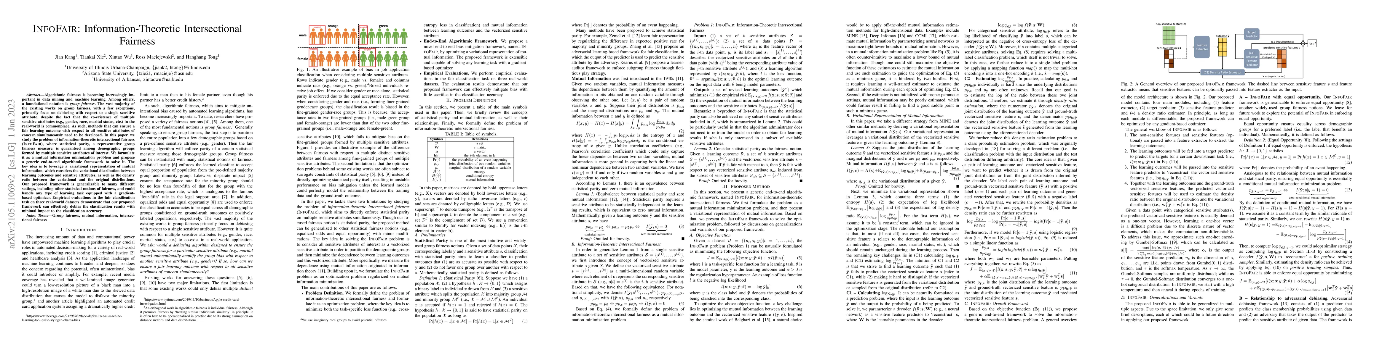 Thumbnail for InfoFair: Information-Theoretic Intersectional Fairness