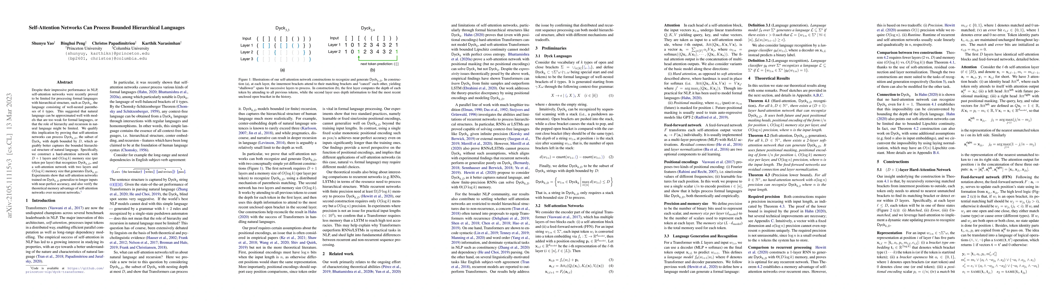 Thumbnail for Self-Attention Networks Can Process Bounded Hierarchical Languages