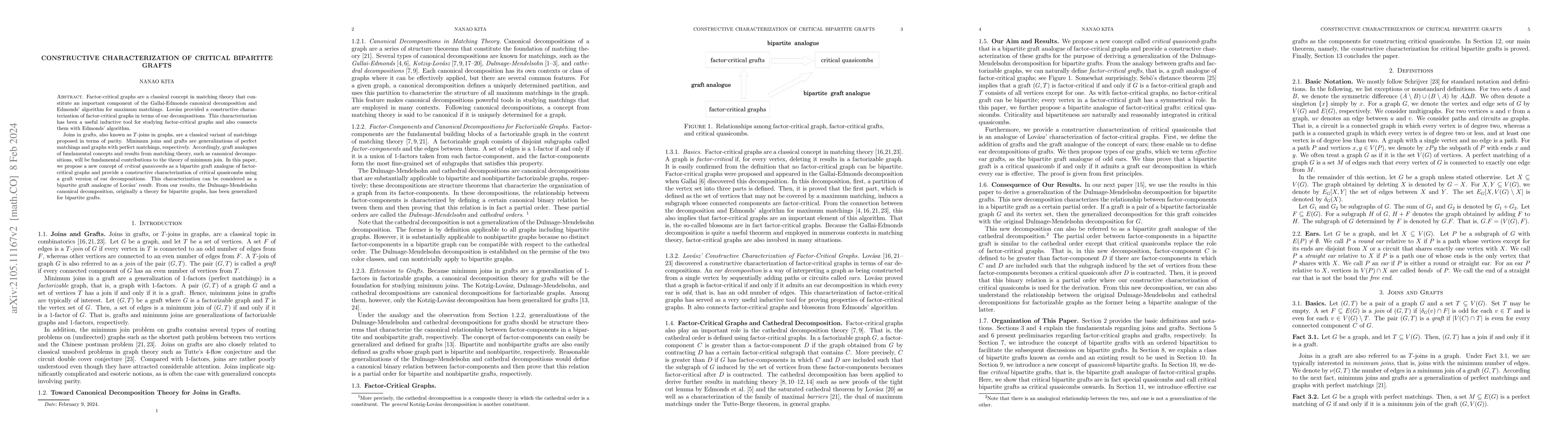 Thumbnail for Constructive Characterization of Critical Bipartite Grafts
