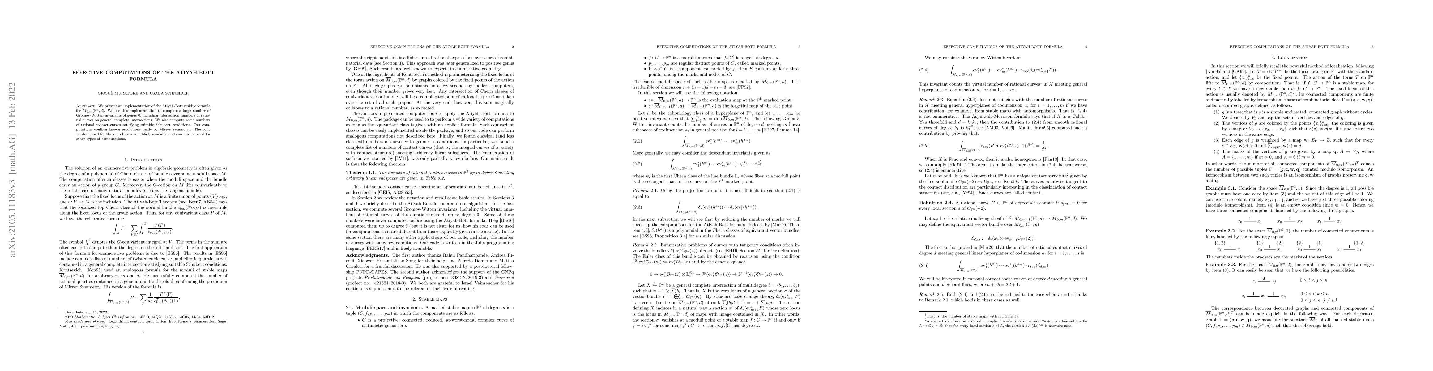 Thumbnail for Effective computations of the Atiyah-Bott formula