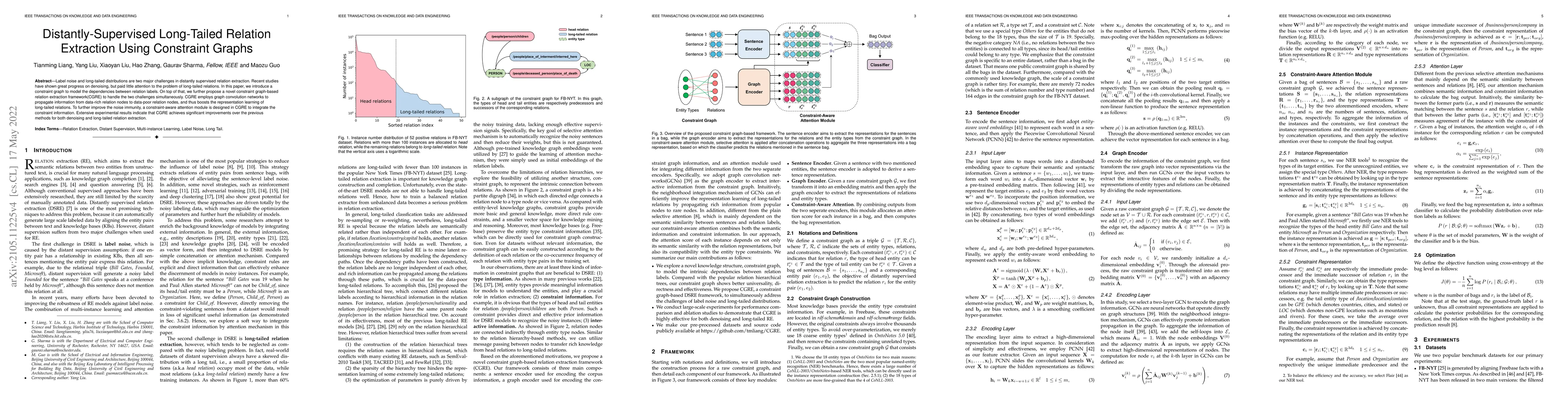 Thumbnail for Distantly-Supervised Long-Tailed Relation Extraction Using Constraint
  Graphs