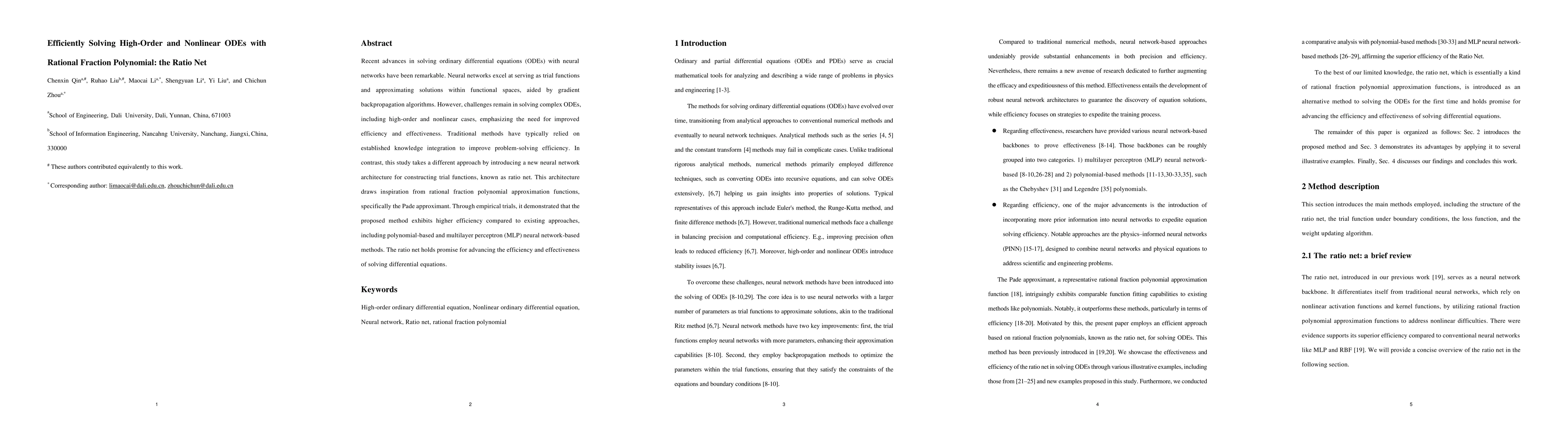 Thumbnail for Efficiently Solving High-Order and Nonlinear ODEs with Rational Fraction
  Polynomial: the Ratio Net
