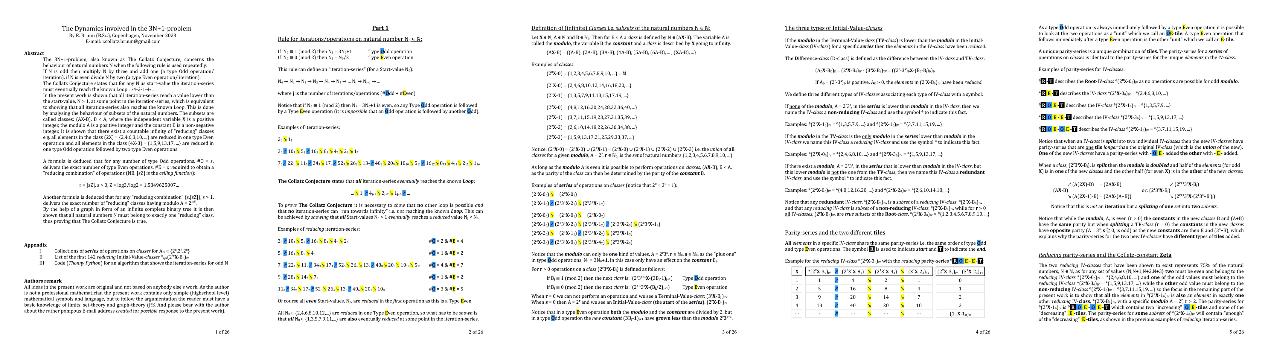 Thumbnail for The Dynamics involved in the 3N+1-problem